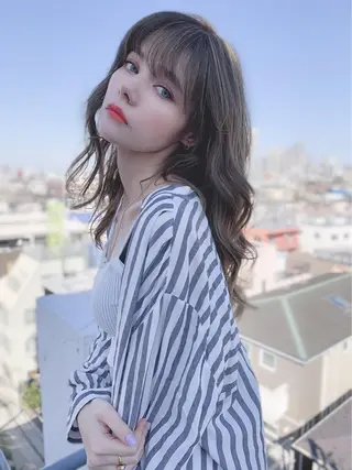 ロング カラー KANOI 銀座中央通り所属・上條 航平のヘアスタイル