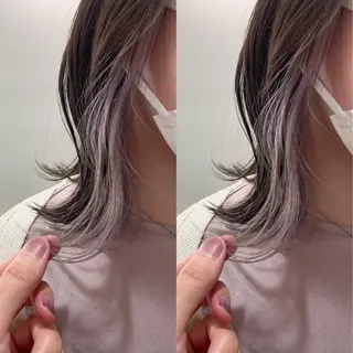 ミディアム カラー 髪質改善will hairdesignのヘアスタイル