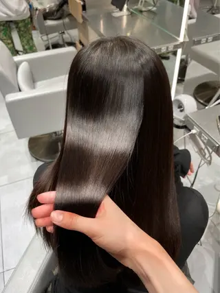 ロング カラー 田中 希のヘアスタイル