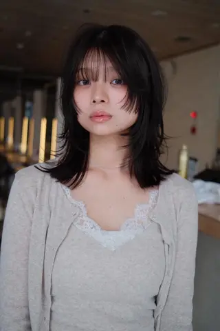 セミロング カラー/レイヤー/ 髪質改善/PAAQのヘアスタイル