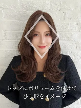 セミロング 映える顔まわり/前髪 特化 💗 ユキマのヘアスタイル