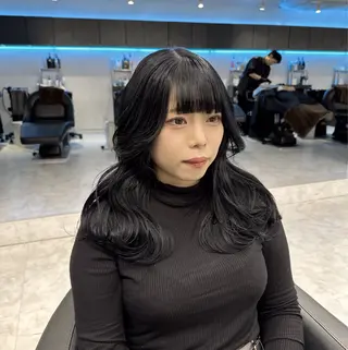 ロング カラー ヘアアレンジ 艶カラー/ハイトーン /レイヤーカットのヘアスタイル