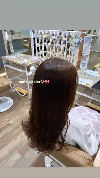 ロング 顔周りカット/ 似合わせ/momo/のヘアスタイル