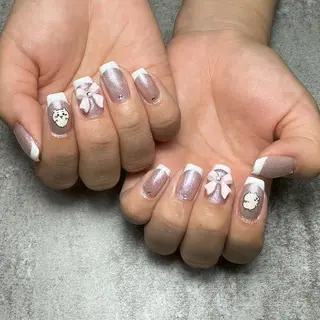 ネイル 井上春菜/長さだし パラジェルフィルインのネイルデザイン