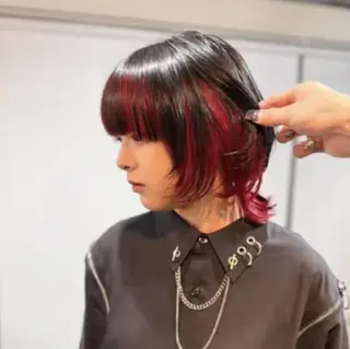 ショート カラー 縮毛矯正リピート90 %超/髪質改善/井口のヘアスタイル