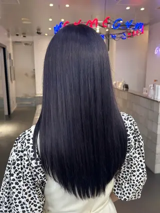 ロング MiRI💜地毛級 エクステ✖似合わせ技のヘアスタイル