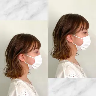 ミディアム 大人ショート🥂みつ はし こうだい🦕のヘアスタイル