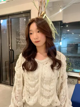 ロング カラー Sraw代官山所属・HARUKA/暖色 /ハイトーンカラーのヘアスタイル