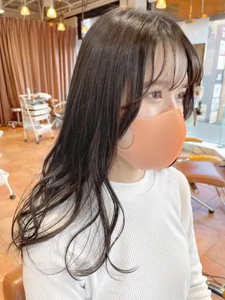 ロング カラー 杉村 未来のヘアスタイル