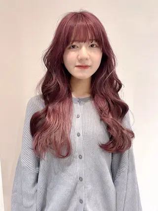 ロング カラー あ あのヘアスタイル