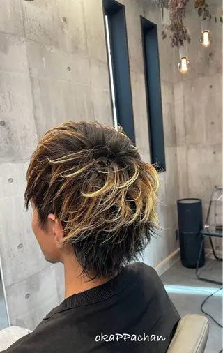 カラー メンズ okaPPachan 🍇AKINA🍇のヘアスタイル