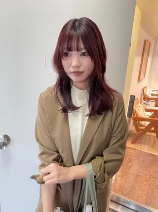 セミロング カラー レイヤーカット🎀 kanaのヘアスタイル