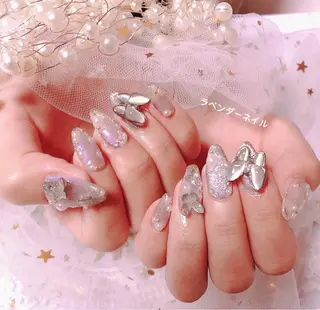 ネイル ラベンダー💖日暮里 ルル💖ネイルのネイルデザイン