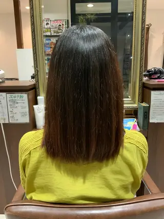 セミロング 🌿ストレート🌿 髪質改善☘️シュウヤのヘアスタイル