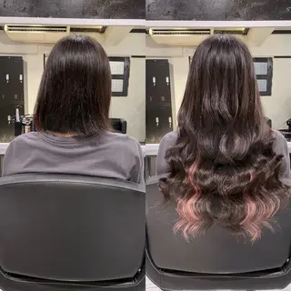 ロング RIN シールエクステのヘアスタイル