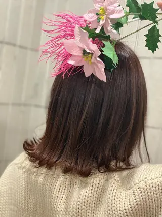 ミディアム カラー ヘアアレンジ GATE.所属・GATE. staffのヘアスタイル