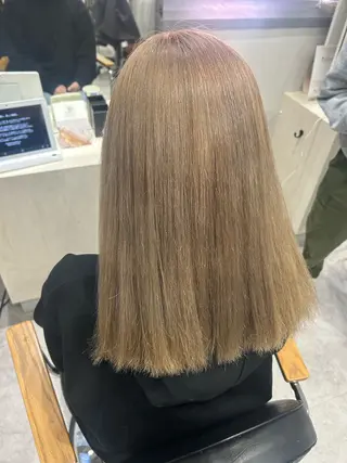 ミディアム カラー ヘアアレンジ ボブ /ニュアンス/ satomi🧸💖のヘアスタイル