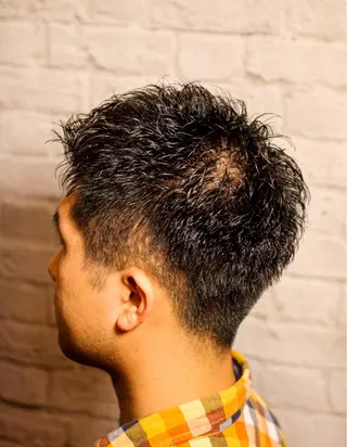 ショート パーマ メンズ 銀座マツナガ新宿野村ビル店所属・メンズカット 佐藤優菜のヘアスタイル