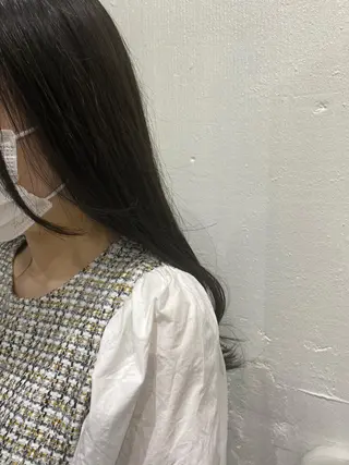 セミロング カラー ヘアアレンジ ササキカズマ〻透明感 〻色落ち〻赤み消しのヘアスタイル