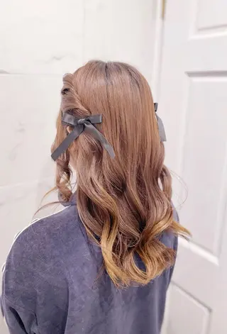 ロング ヘアアレンジ カット、縮毛矯正 モデル募集🎀あゆみのヘアスタイル