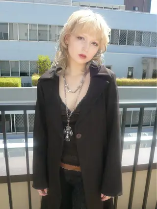 ミディアム 透明感カラー/ yua🍃のヘアスタイル