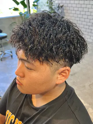 ショート パーマ メンズ men’s salon NOA solte. 【メンズサロン ノアソルテ】所属・メンズパーマ職人 加藤 弘貴のヘアスタイル