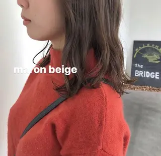 セミロング カラー GPIP 近藤沙樹のヘアスタイル