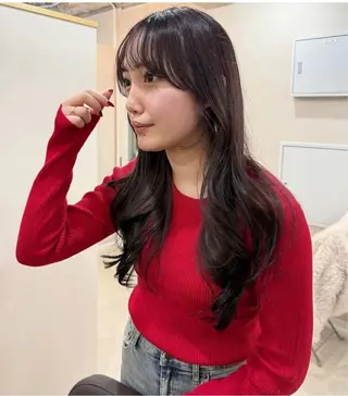 ロング 福原 悠介のヘアスタイル