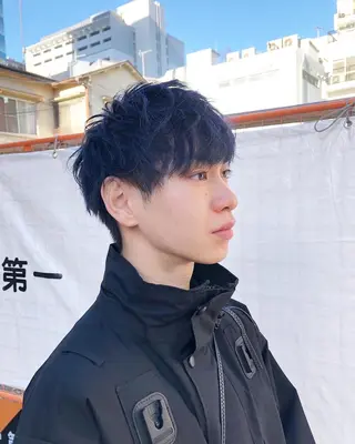 カラー ヘアアレンジ メンズ ainico+所属・メンズ特化✂️栗原 侑也のヘアスタイル