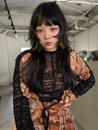 ロング カラー Loom.所属・村上雅人 ナチュラルモードのヘアスタイル