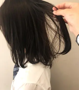 ミディアム カラー ショートボブ💗 ヤマネシオリのヘアスタイル