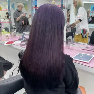 ロング カラー 中韓レイヤー/ ブラウン🤎はやとのヘアスタイル