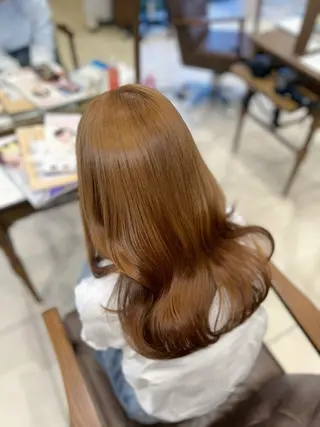 カラー 山村紗慧/透明感カラ ー/クロスパーマのヘアスタイル