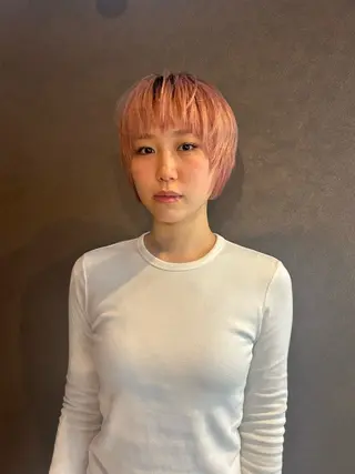 ショート カラー ☕️結【suii.】 ボブ/ヘアセット☕️のヘアスタイル