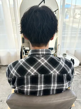 パーマ メンズ yunica所属・yunica manaeのヘアスタイル