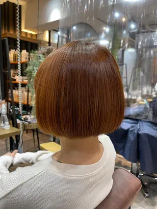 ミディアム カラー パーマ 初めでも安心🌟 newi町田✂のヘアスタイル