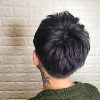 ショート カラー ヘアアレンジ メンズ knock【ノック】所属・烏丸韓国ヘア🇰🇷 ayaka🎀のヘアスタイル