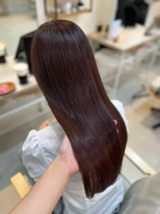 ロング カラー Lamp 柏 山口 か乃 ブリーチカラーのヘアスタイル