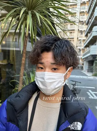 ショート パーマ メンズ パーマ職人 渡邊　優雅のヘアスタイル