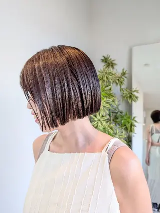 ミディアム カラー SOYON豊田市駅店所属・髪質改善/ 上村旺武のヘアスタイル