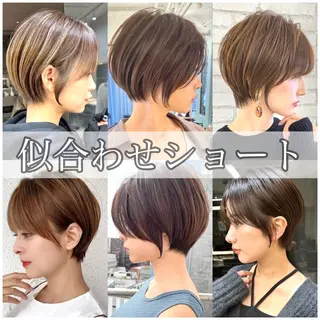 ショート 縮毛矯正/レイヤー 韓国/顔まわり/夢音のヘアスタイル