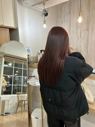 ロング カラー レイヤーカット/髪質 改善✨/藤田侑花のヘアスタイル