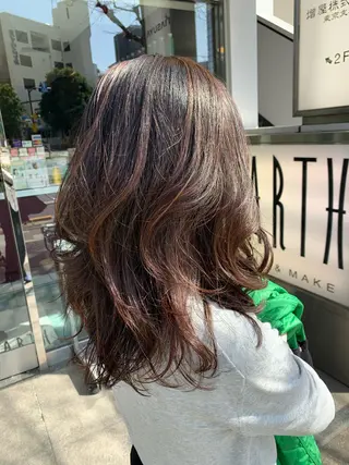 セミロング カラー パーマ アートディレクター 尾内 友美のヘアスタイル