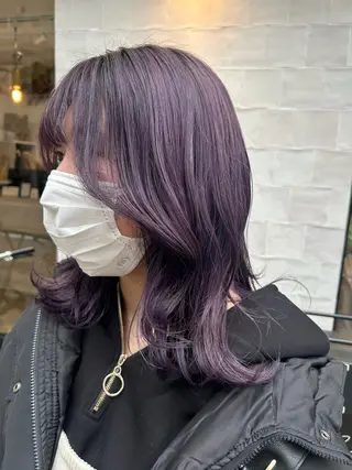 ミディアム カラー スギ リンカのヘアスタイル