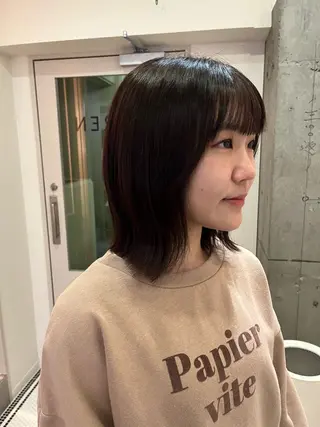 ミディアム カラー くすみカラー/ パーマ/ろーれんのヘアスタイル