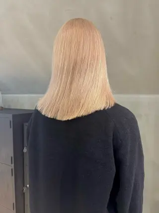 ミディアム カラー Nikiita所属・mizuki /ケアブリーチのヘアスタイル