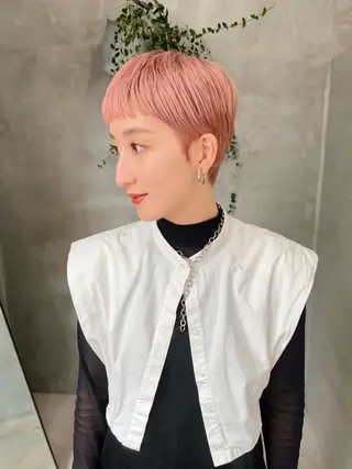 ショート カラー デザイン/レイヤー Kaito🐩/栄のヘアスタイル