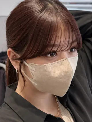 セミロング 映える顔まわり/前髪 特化 💗 ユキマのヘアスタイル