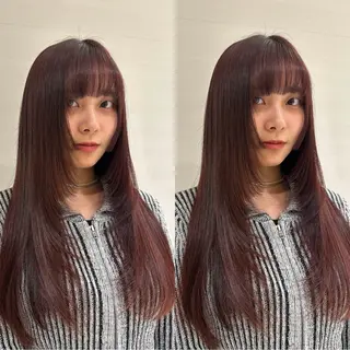 ロング カラー 海希/ブリーチ透明カ ラー/レイヤーカットのヘアスタイル