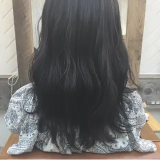 ロング カラー 前髪顔周り✂️店長 ❤️アマミヤ❤️のヘアスタイル